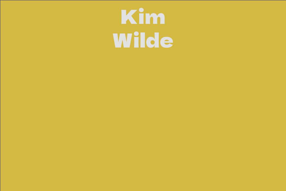 Kim Wilde