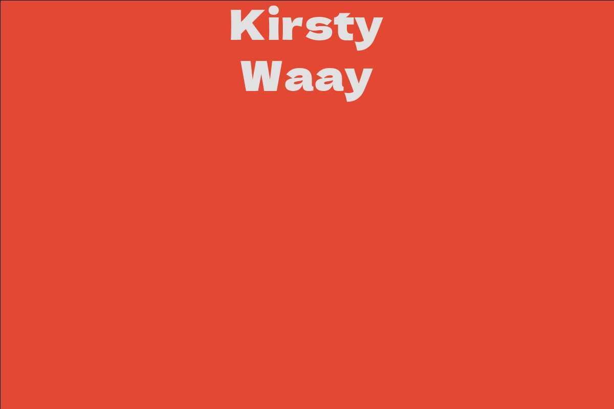 Kirsty Waay