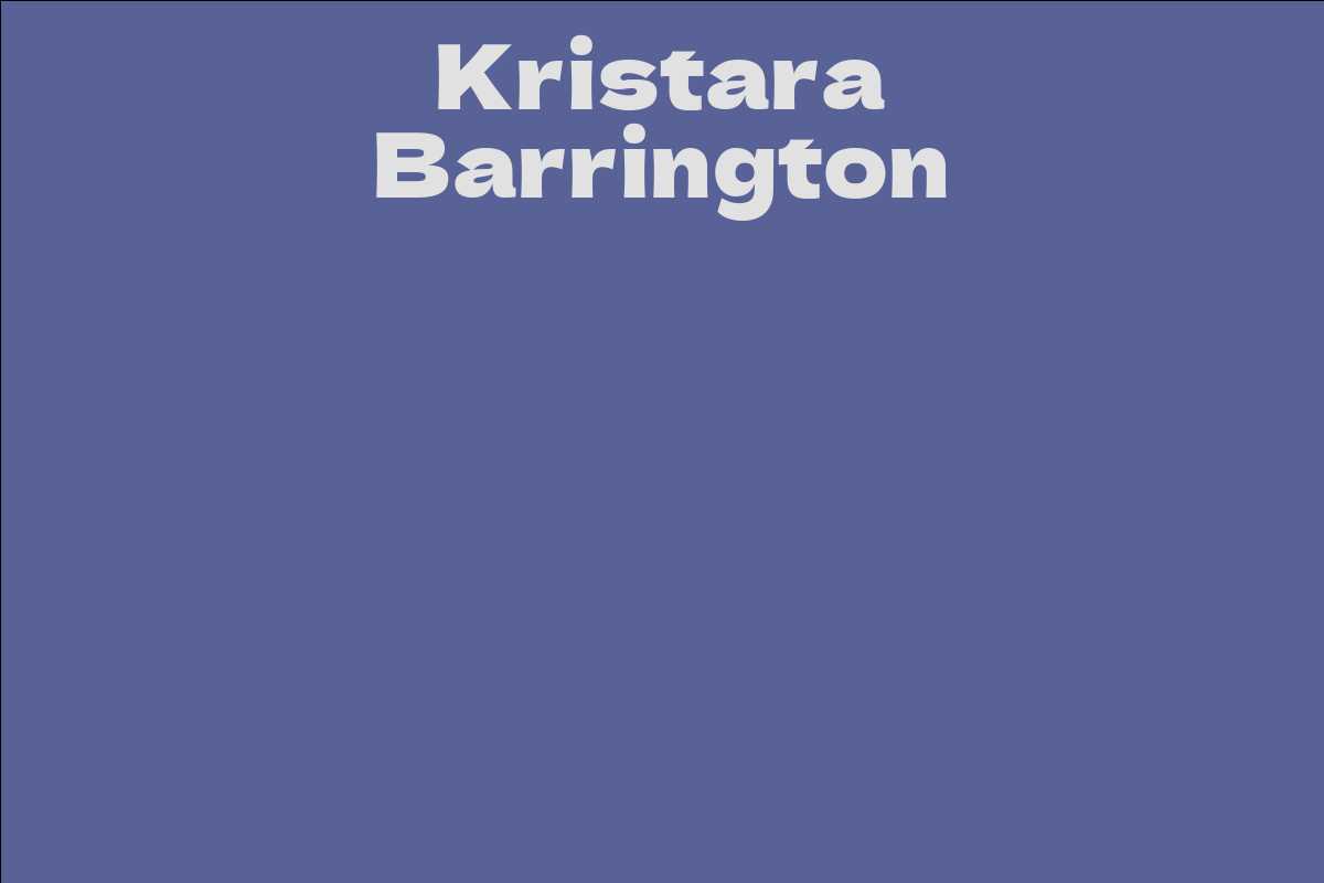 Kristara Barrington
