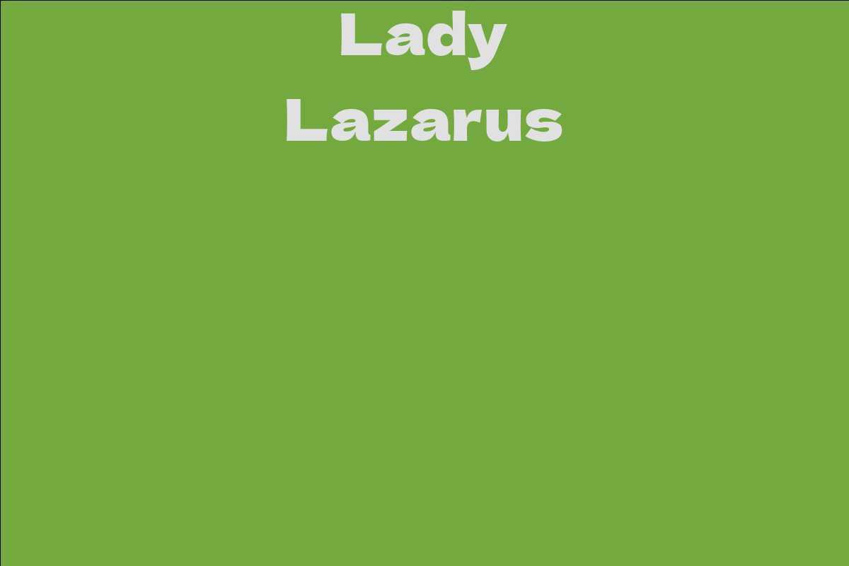 Lady Lazarus