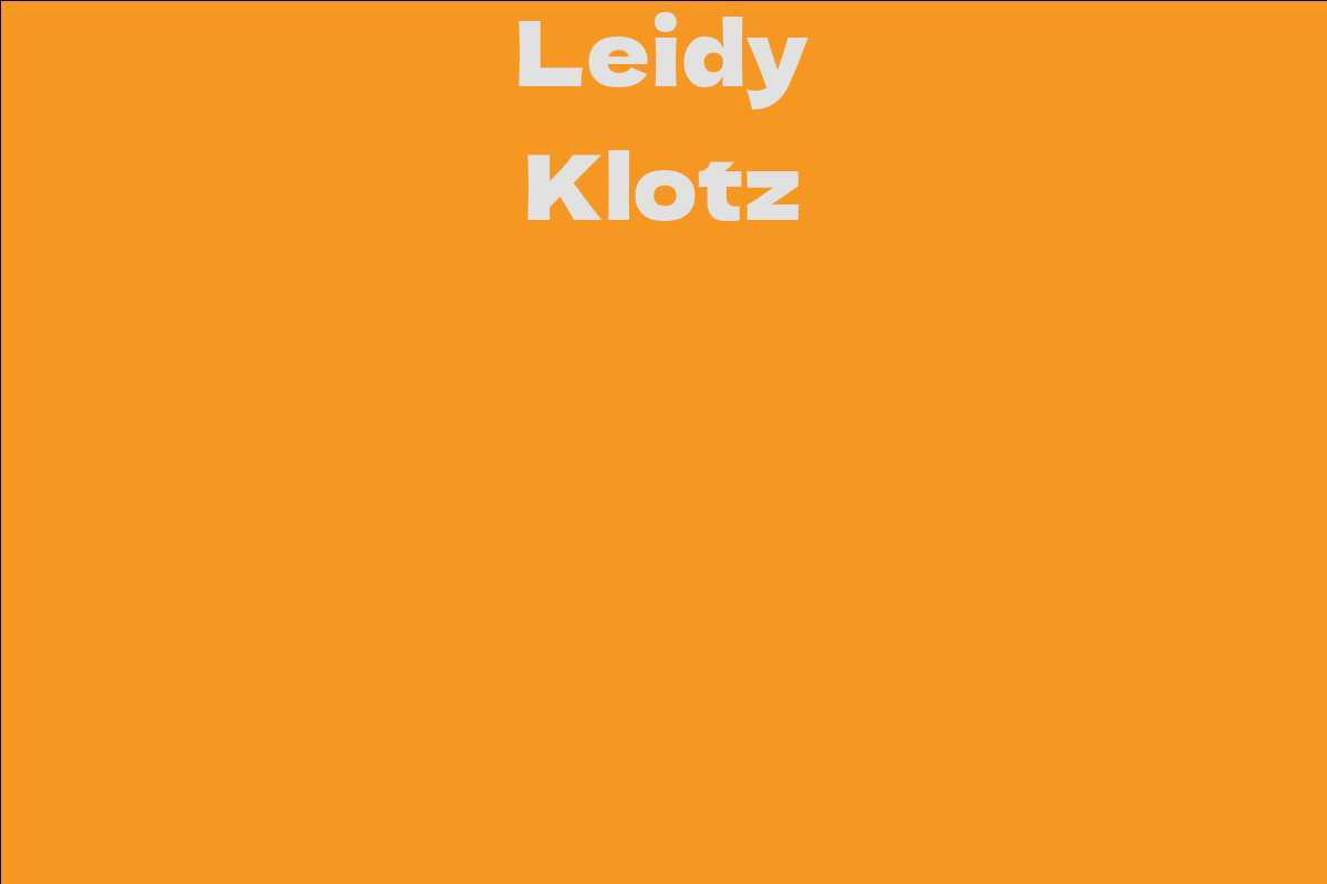 Leidy Klotz