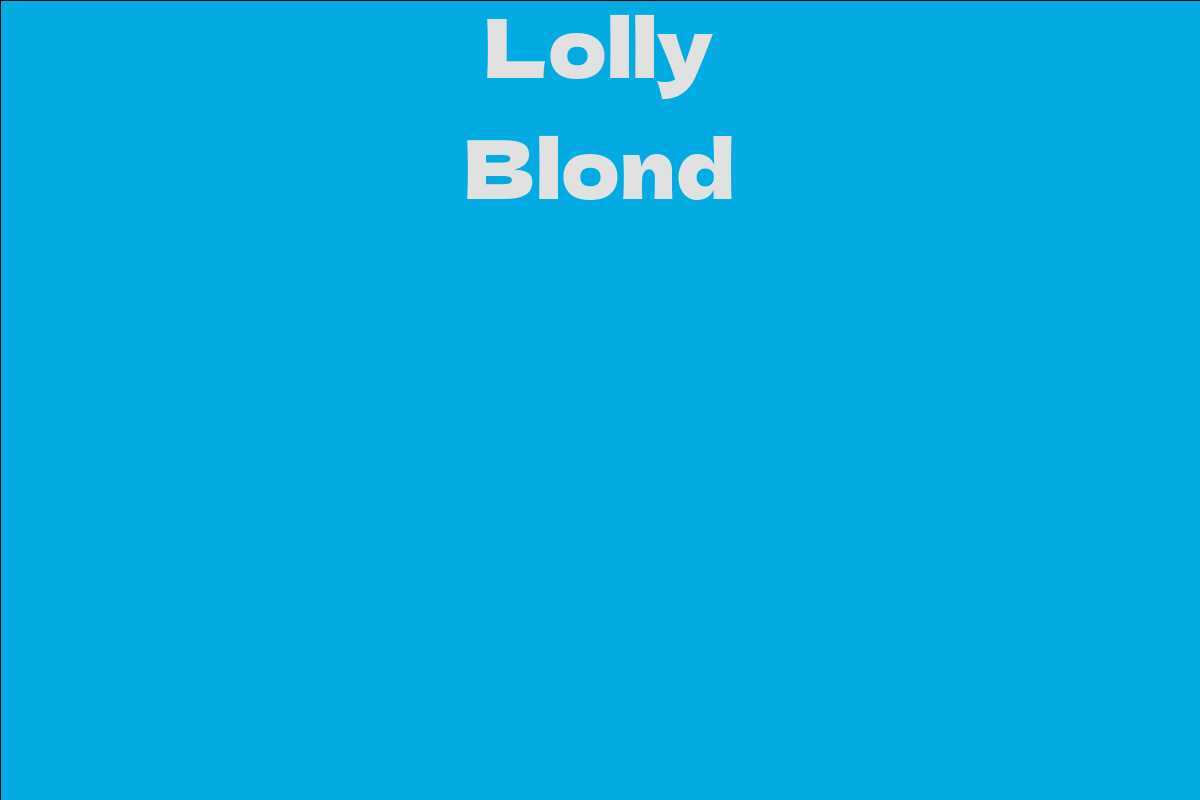 Lolly Blond