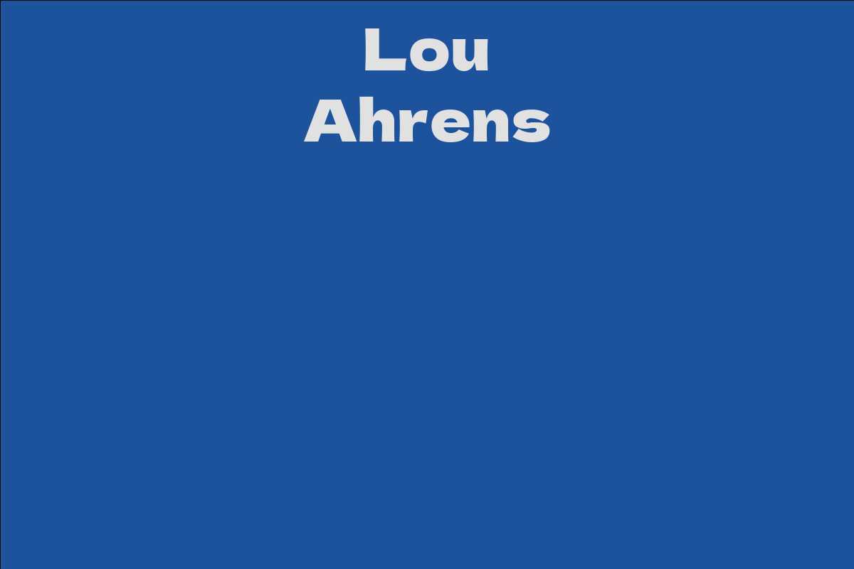 Lou Ahrens
