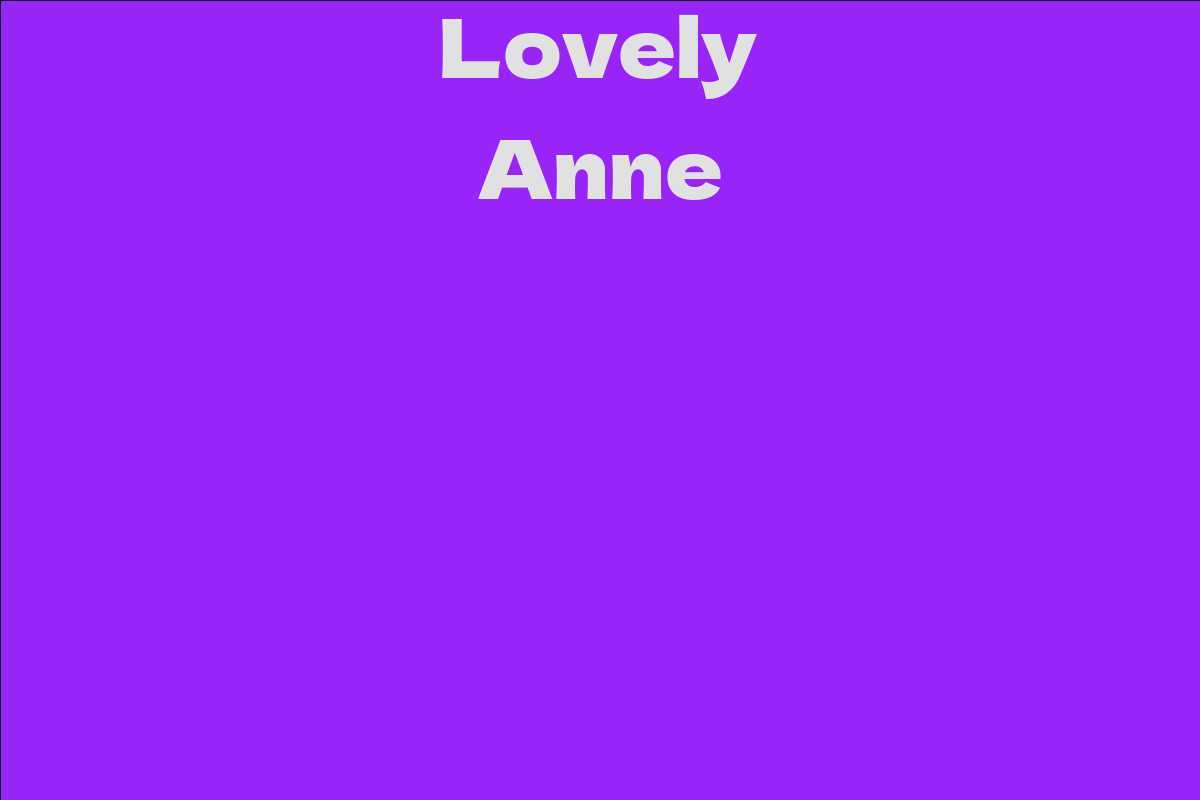 Lovely Anne