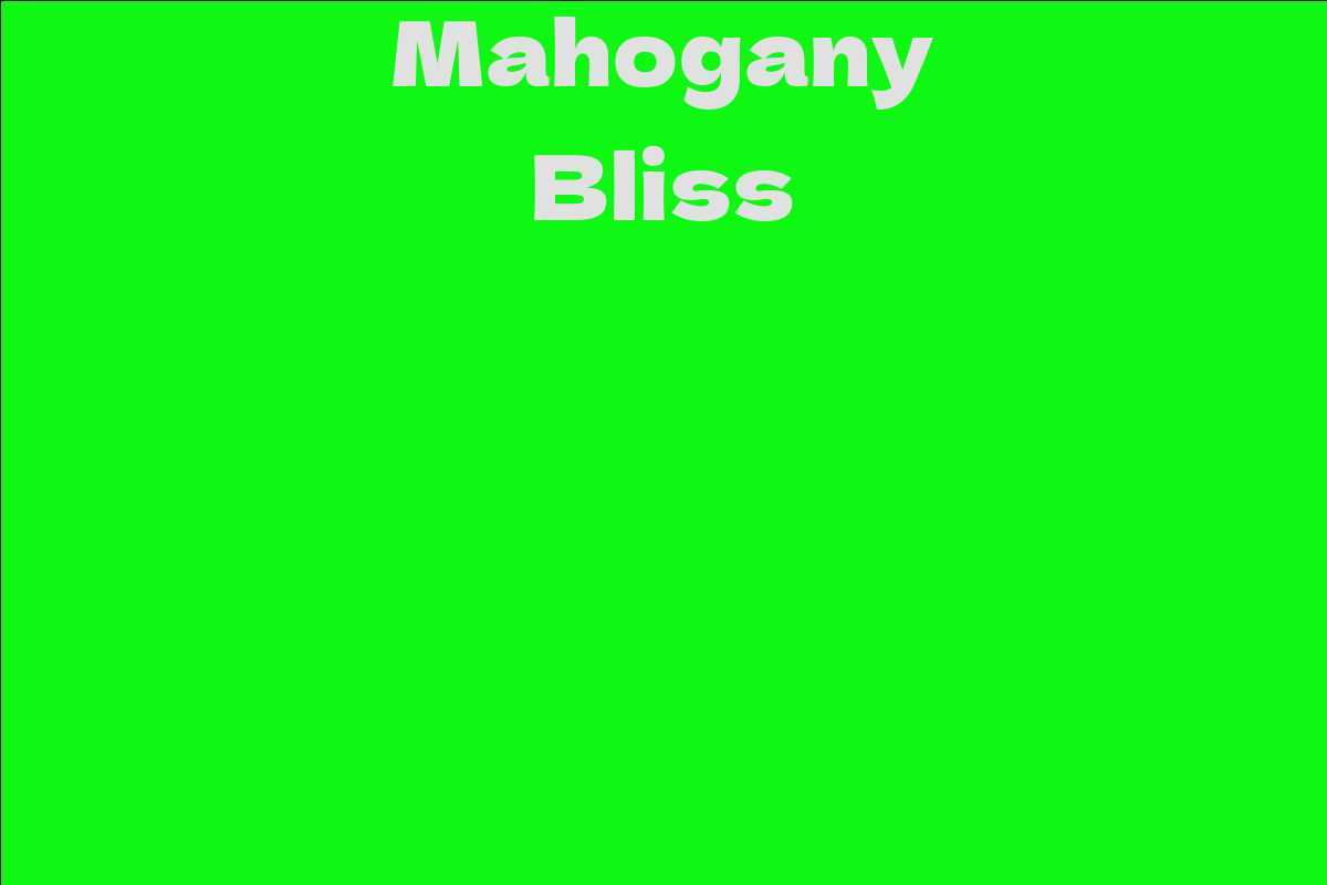 Mahogany Bliss