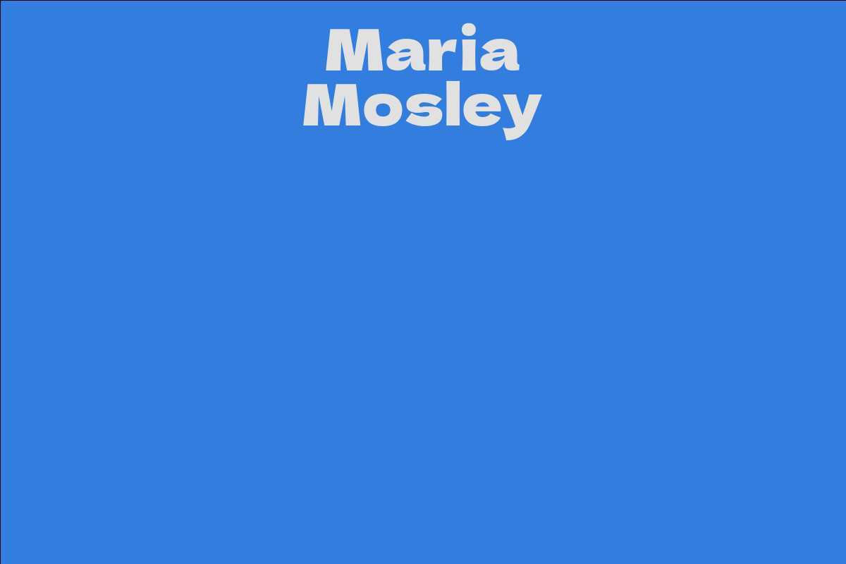 Maria Mosley