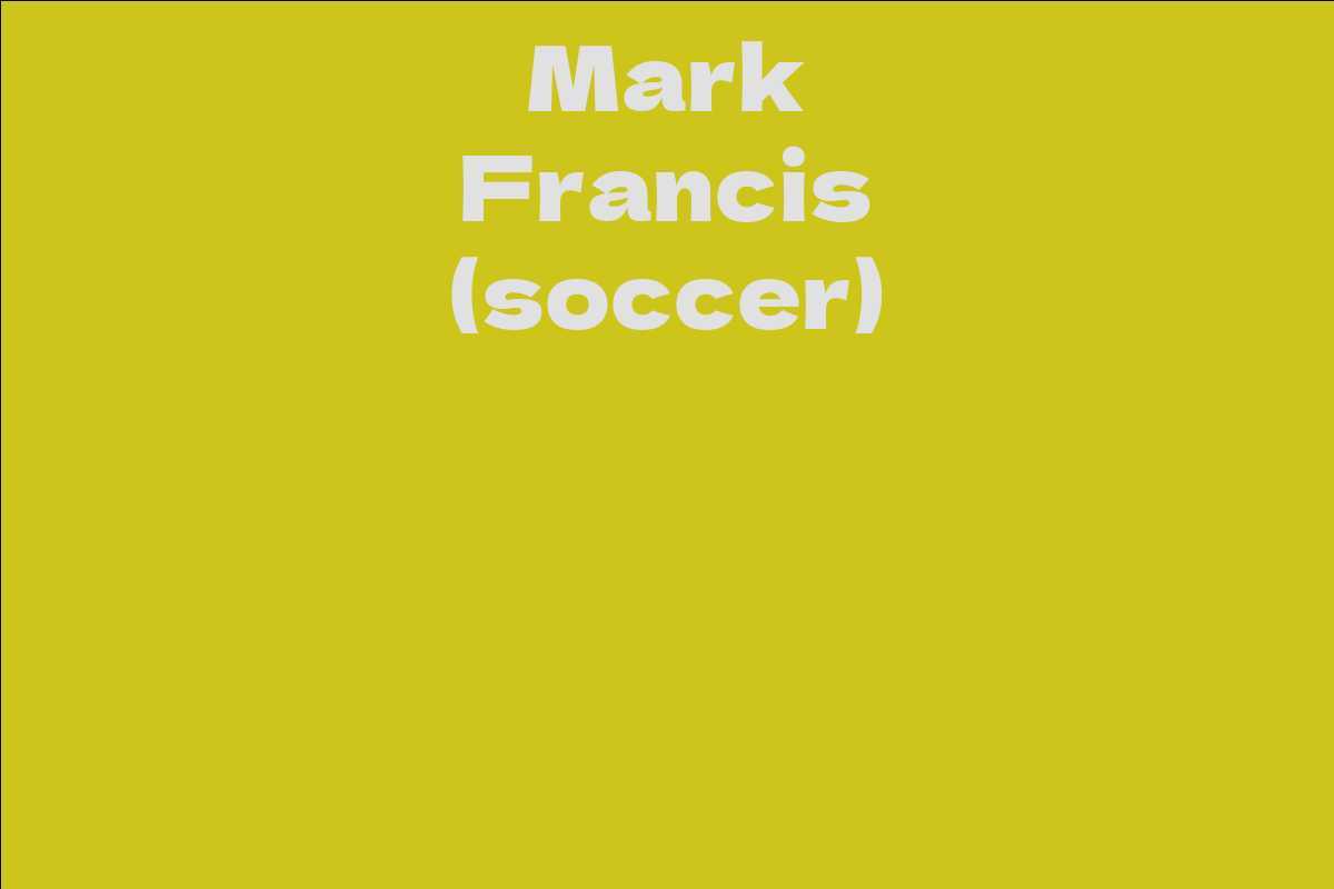 Mark Francis (soccer)