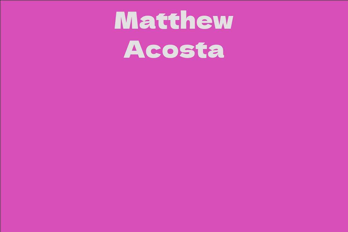 Matthew Acosta