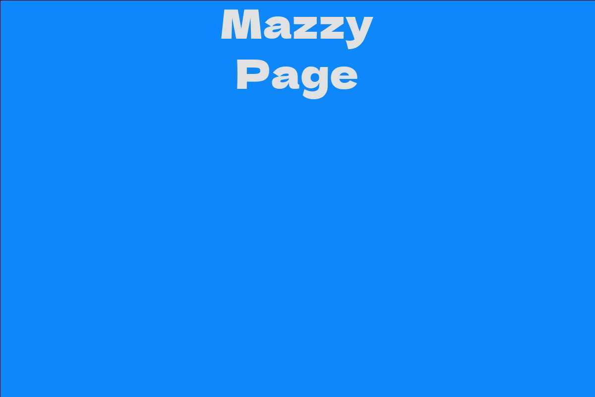 Mazzy Page