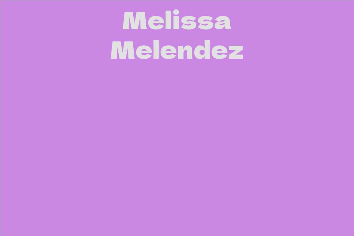Melissa Melendez