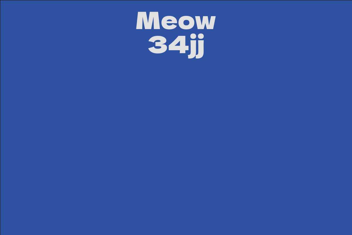 Meow 34jj