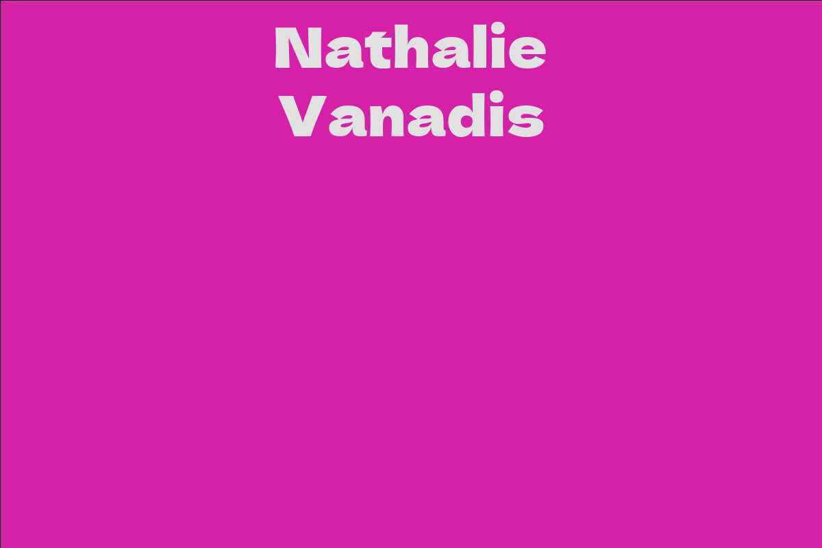 Nathalie Vanadis