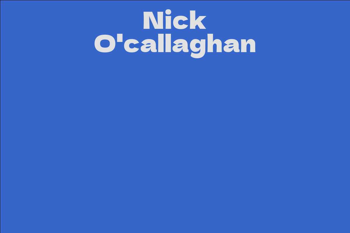 Nick O'callaghan