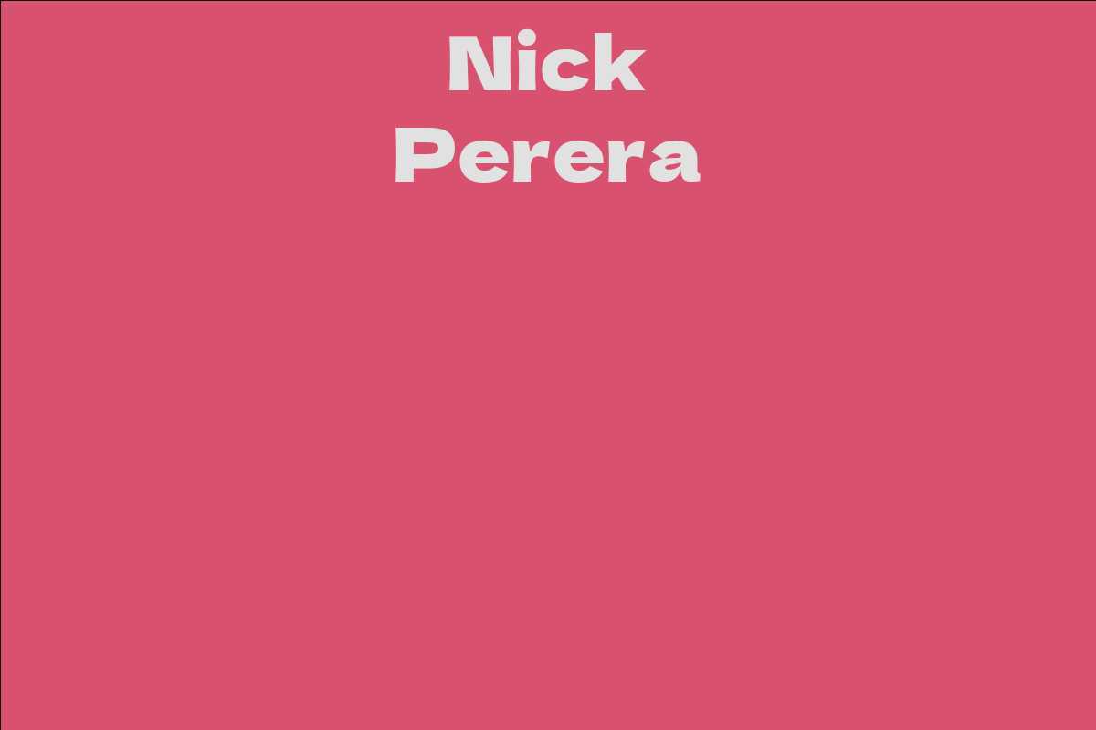 Nick Perera