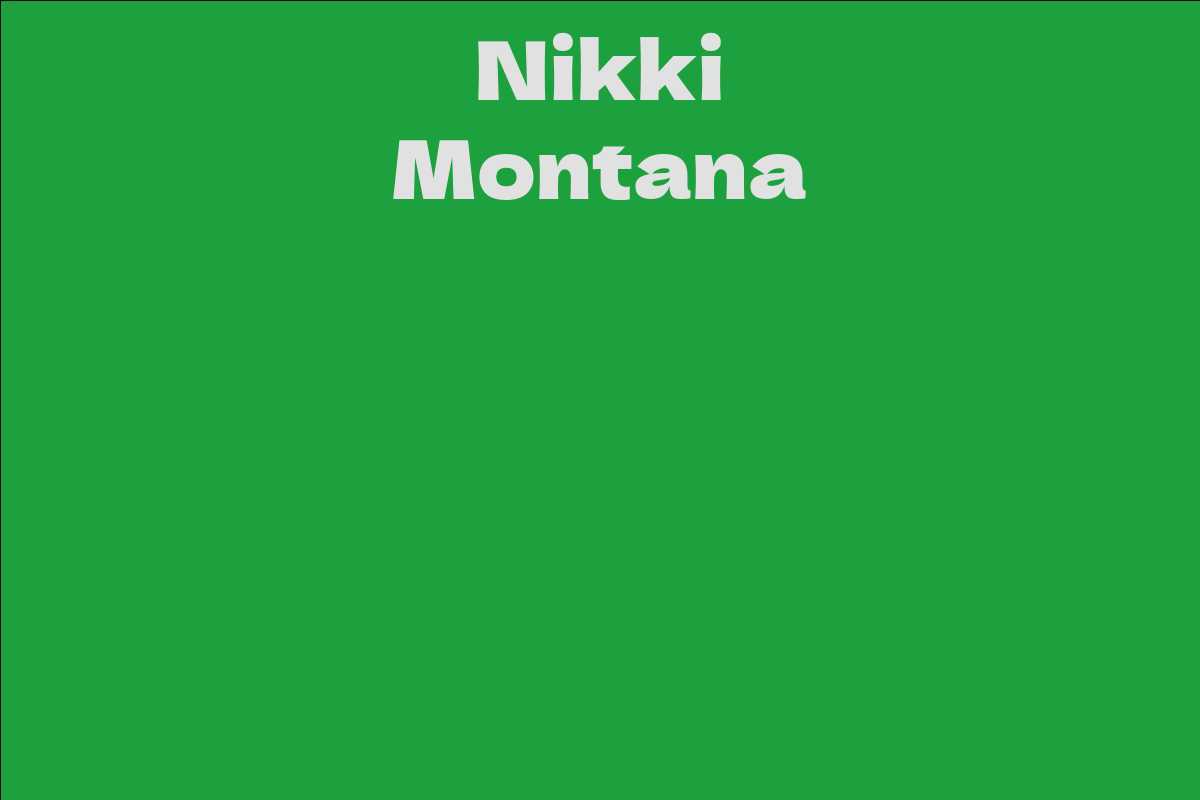 Nikki Montana