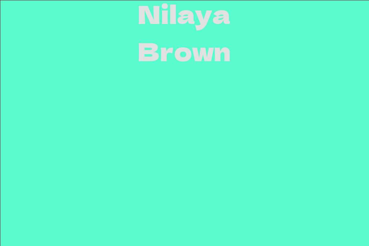 Nilaya Brown