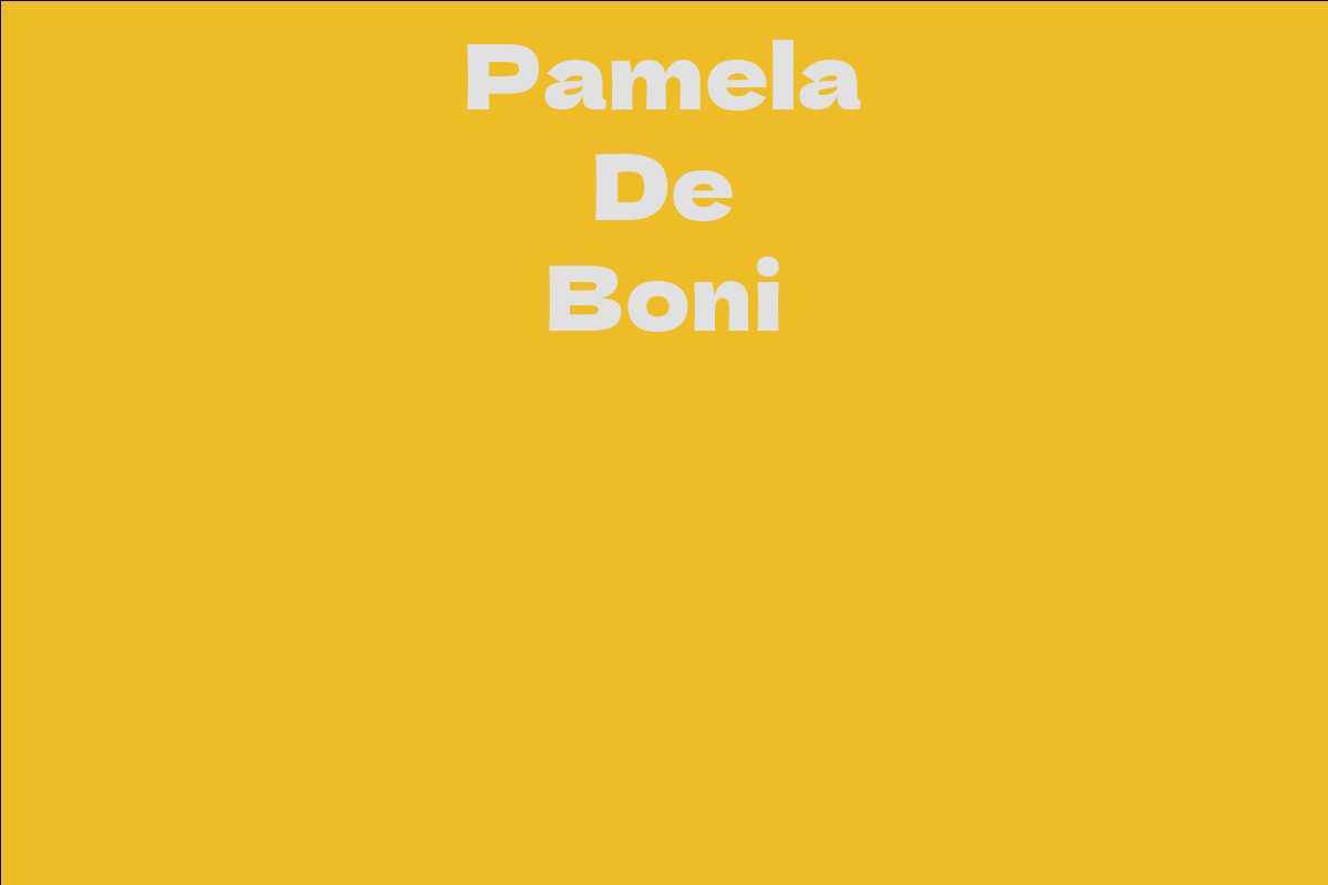 Pamela De Boni