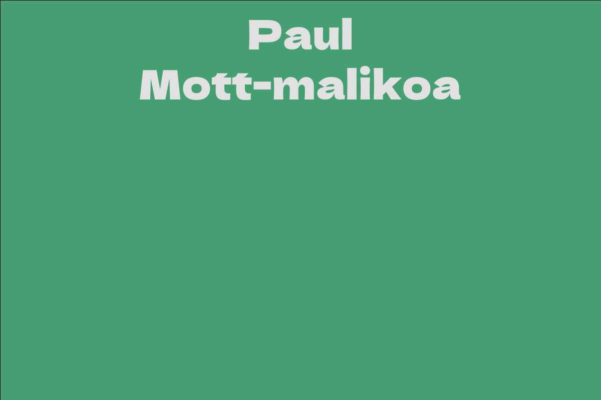 Paul Mott-malikoa