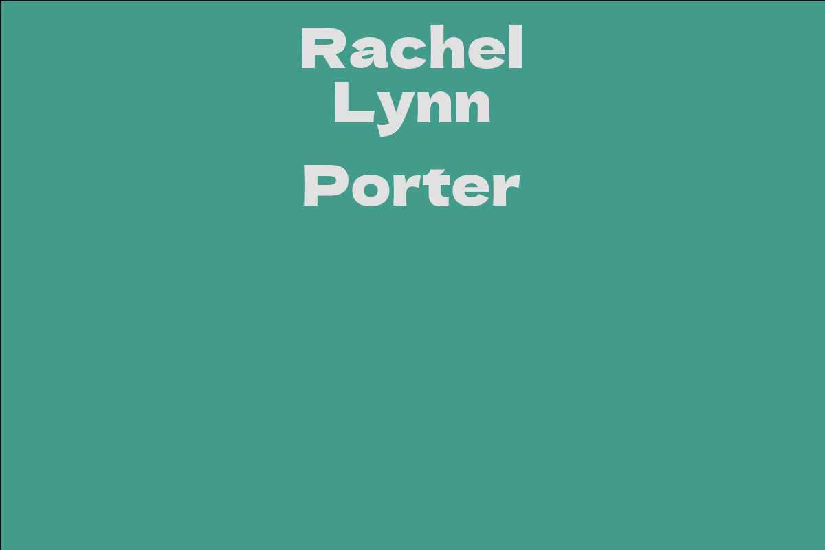 Rachel Lynn Porter