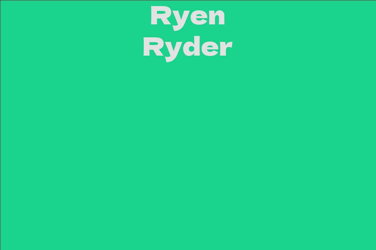 Ryen Ryder