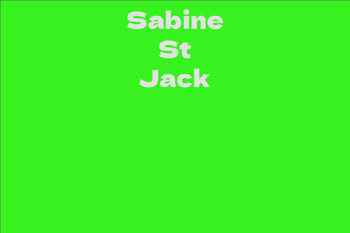 Sabine St Jack