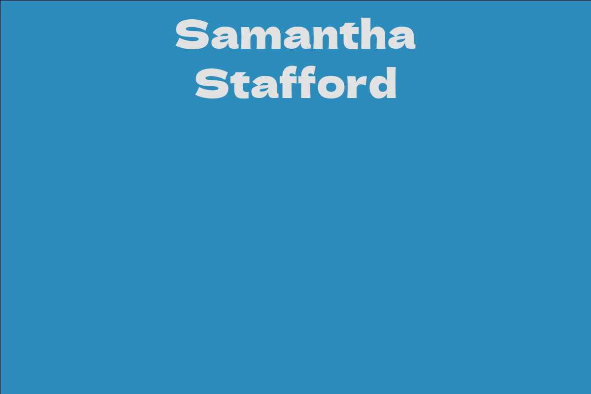 Samantha Stafford