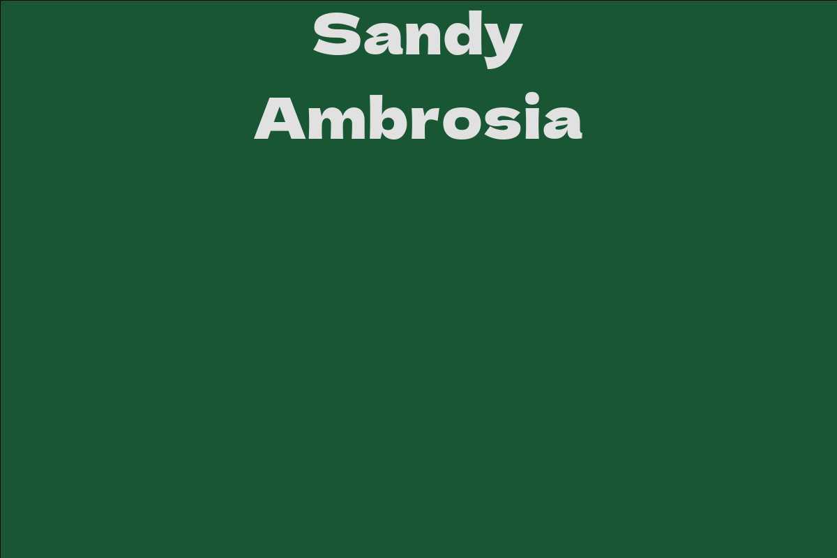 Sandy Ambrosia