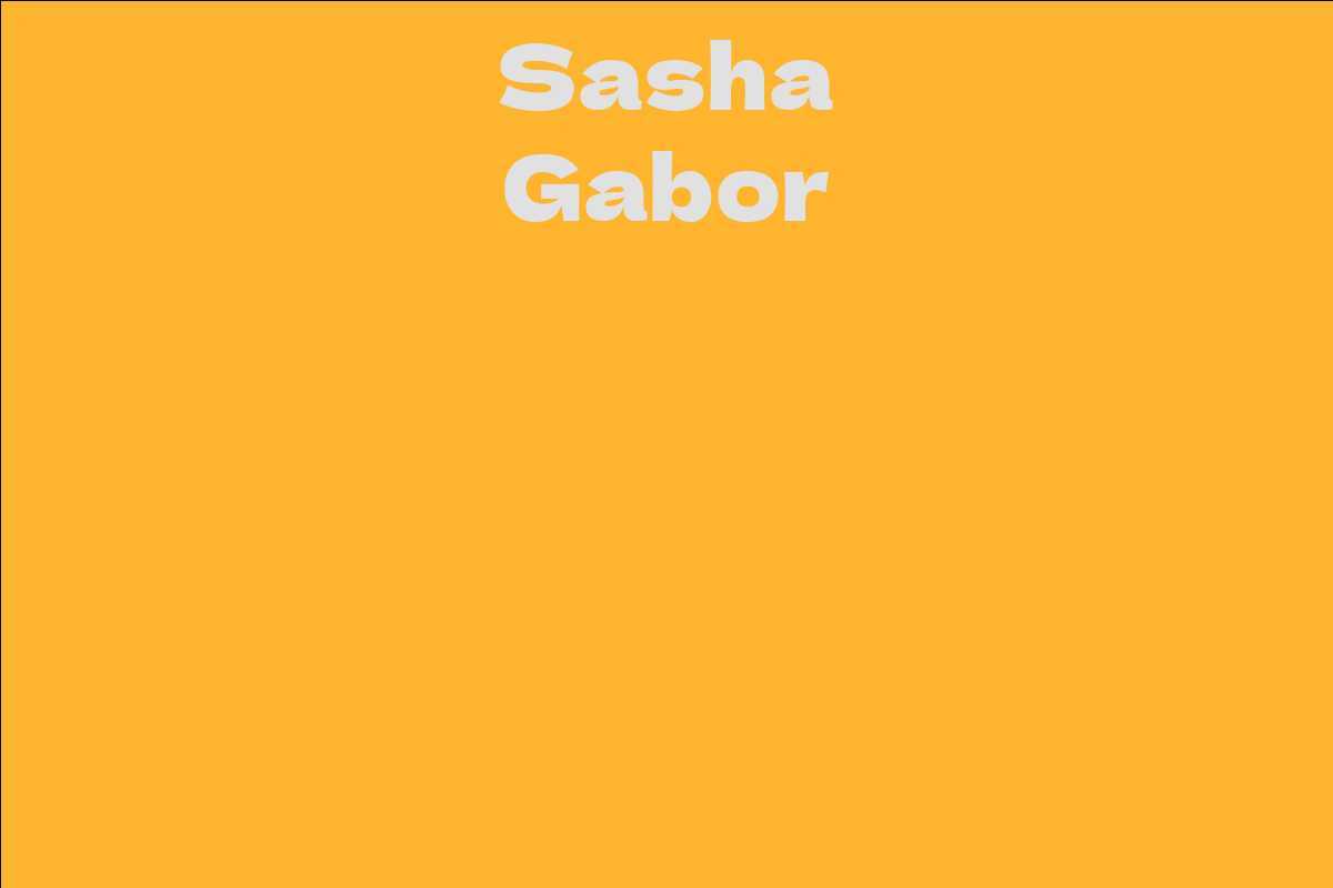 Sasha Gabor