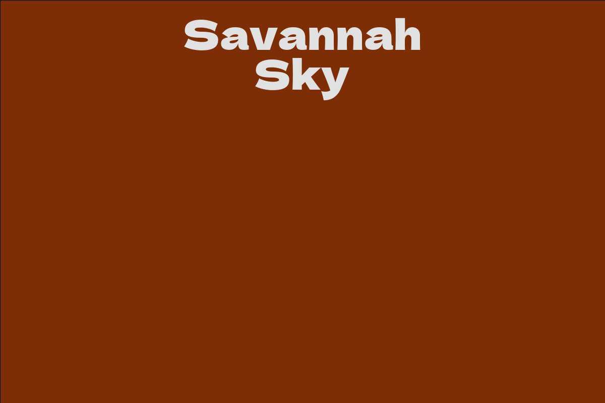 Savannah Sky