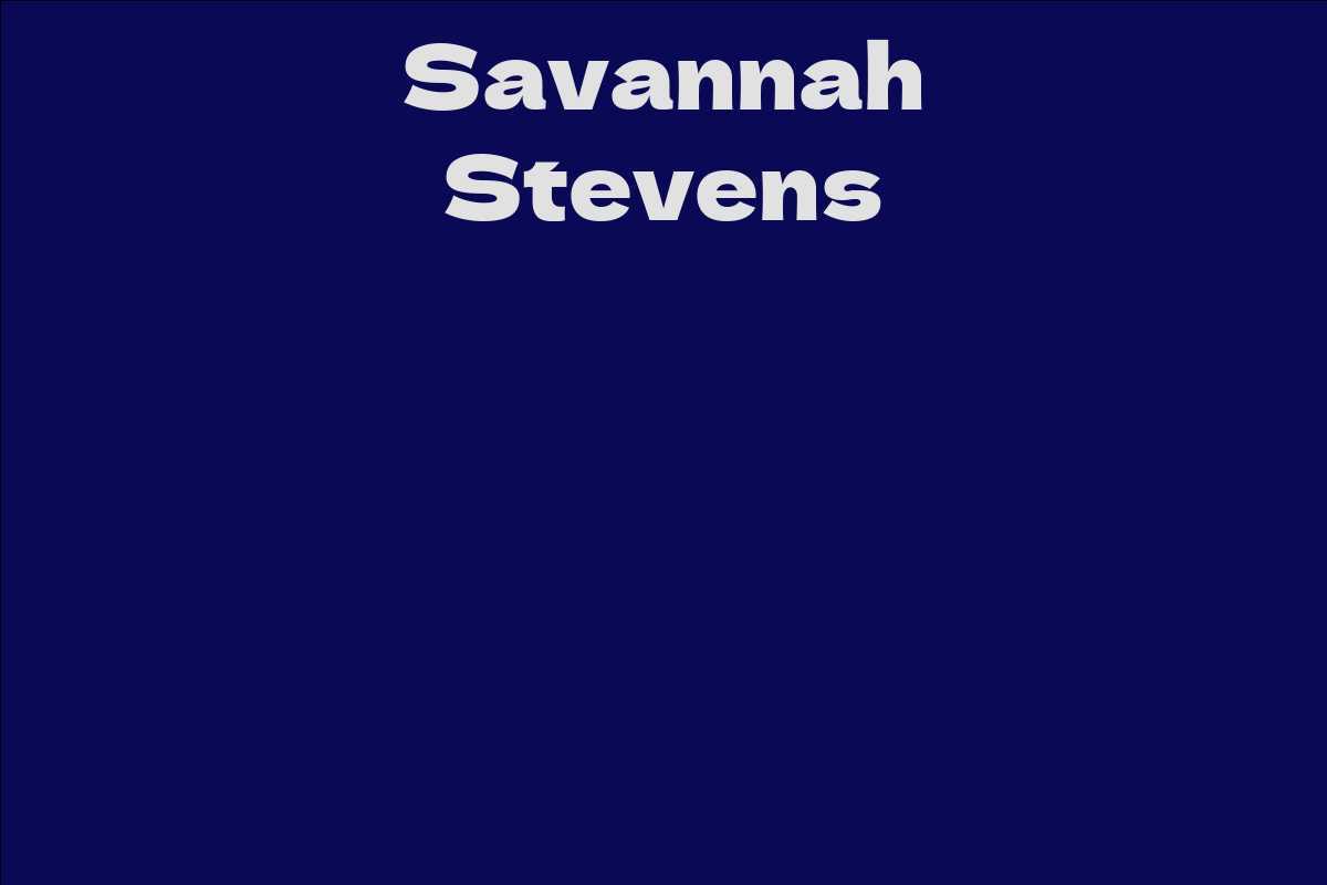 Savannah Stevens