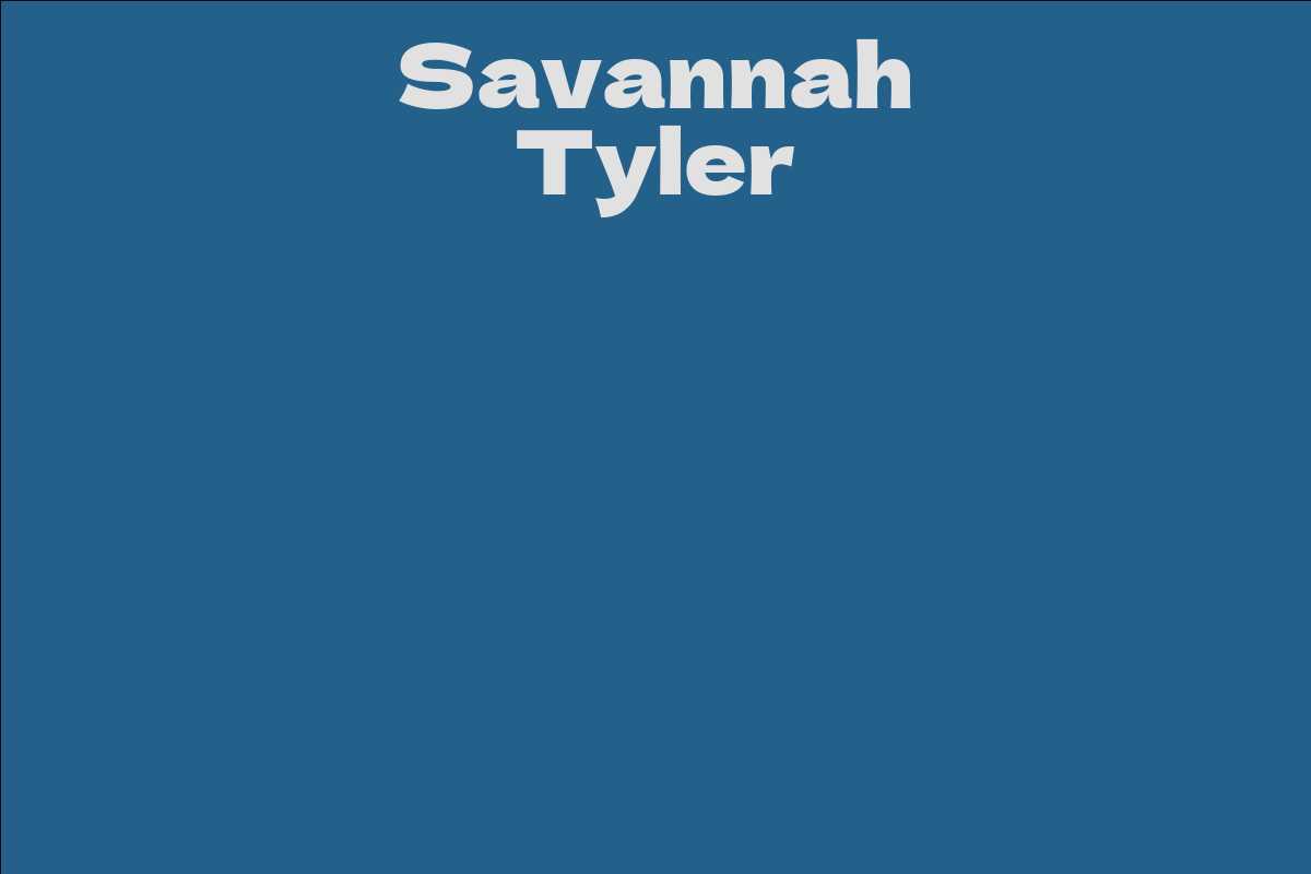 Savannah Tyler