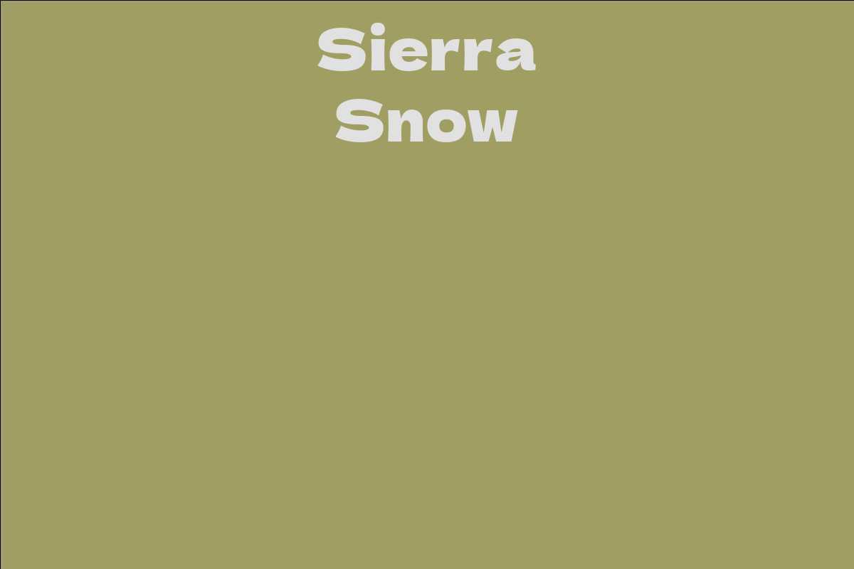 Sierra Snow