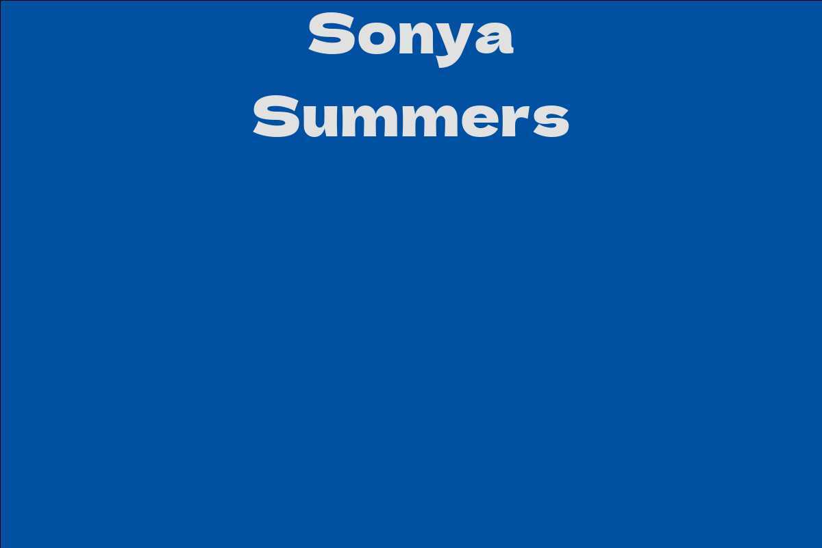 Sonya Summers