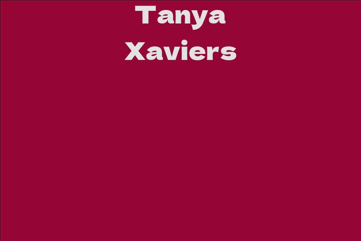 Tanya Xaviers