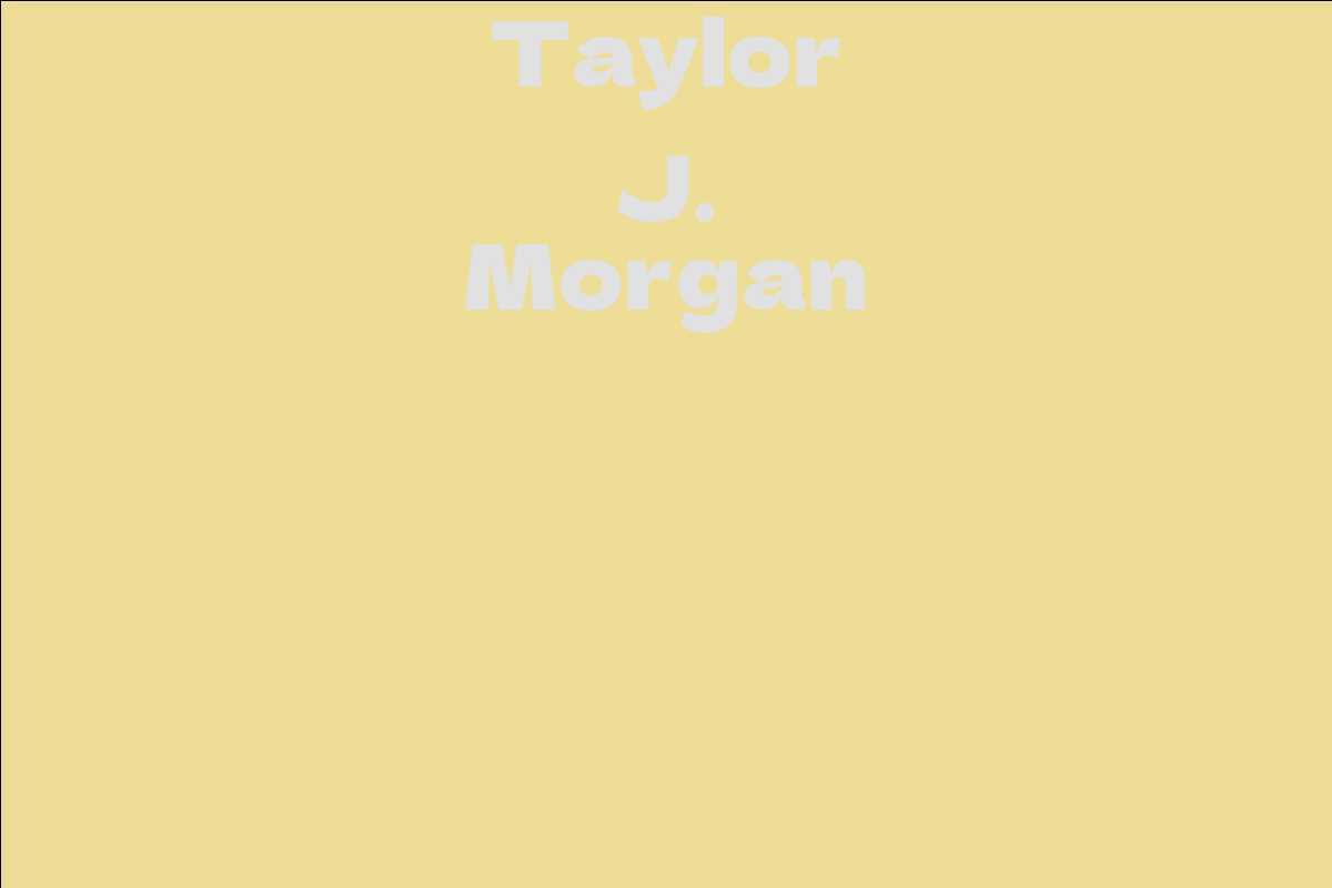 Taylor J. Morgan
