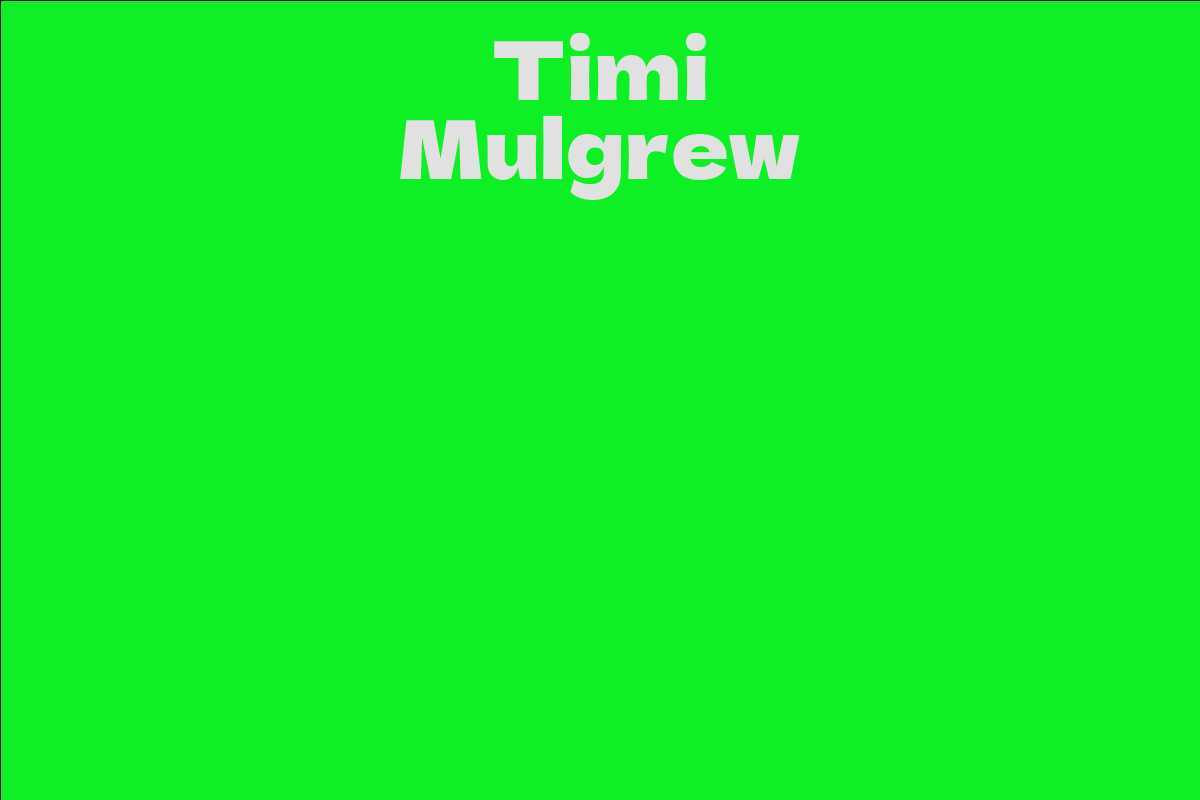Timi Mulgrew