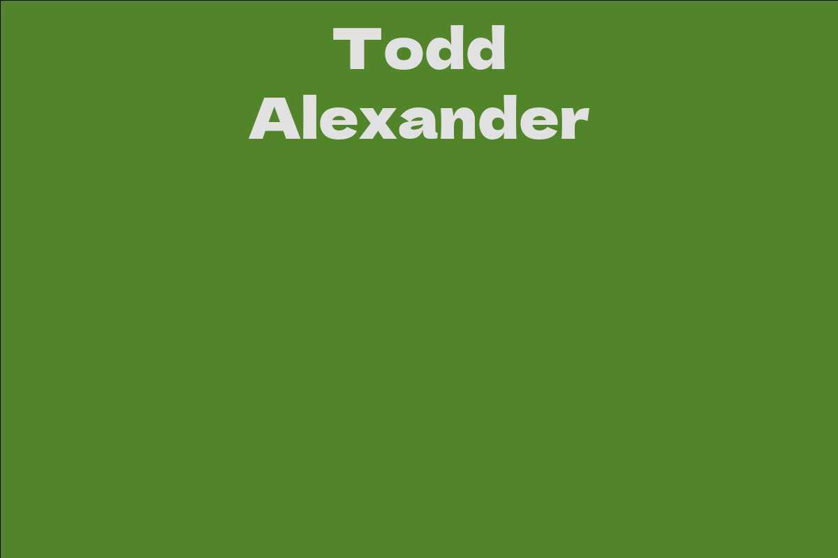 Todd Alexander