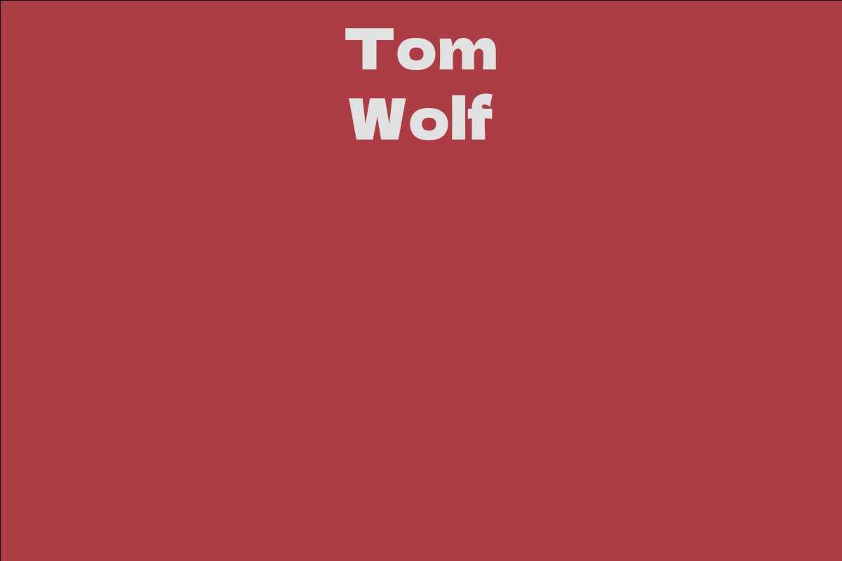 Tom Wolf