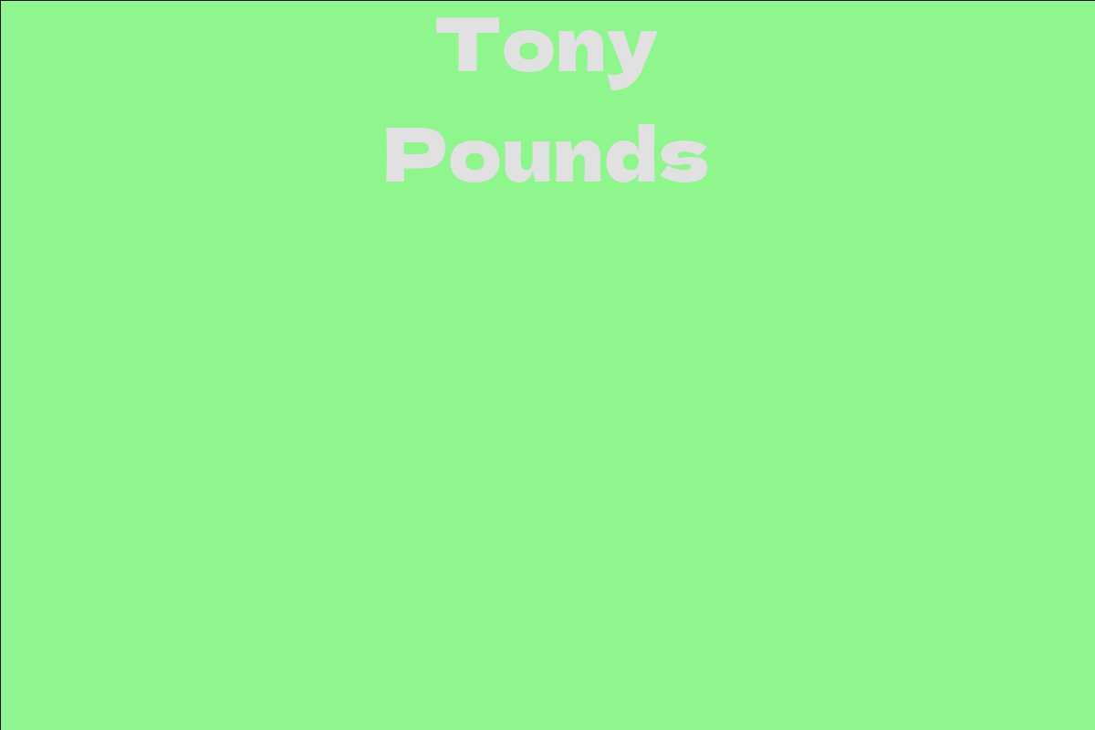 Tony Pounds