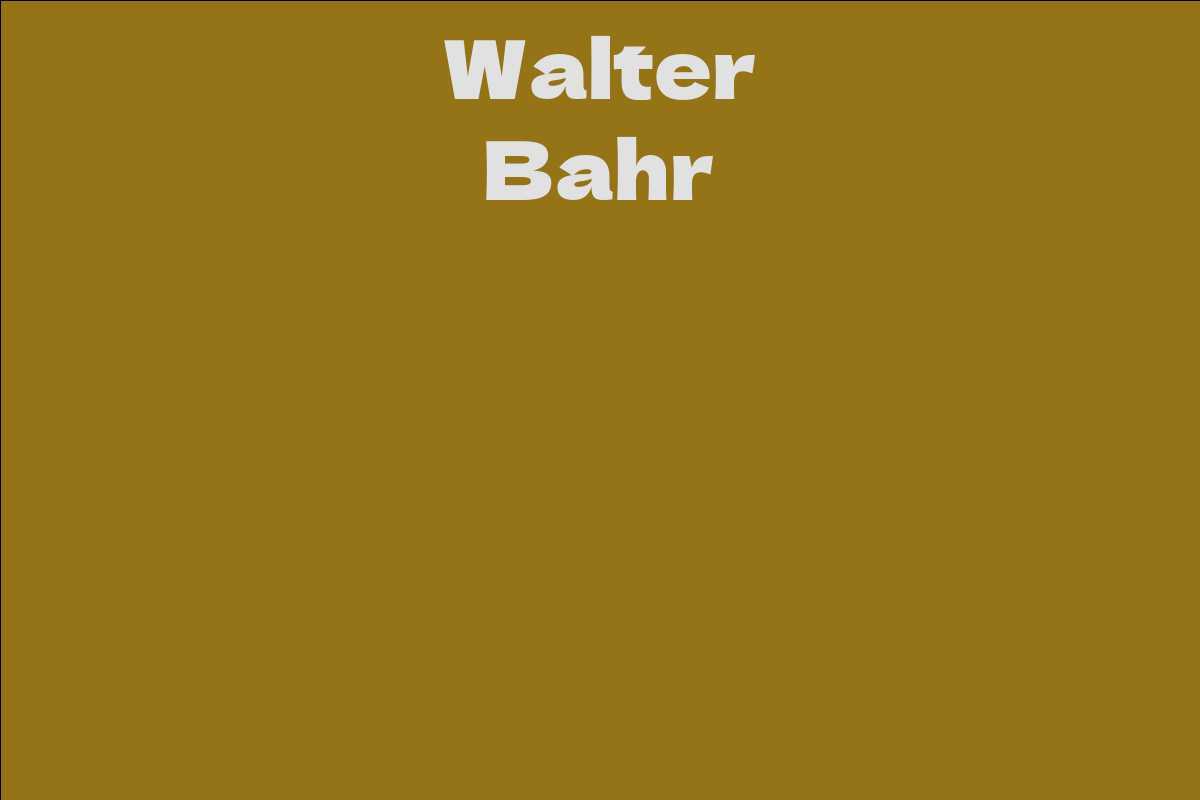 Walter Bahr