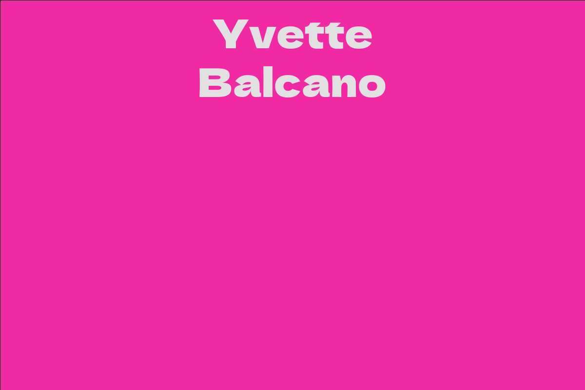 Yvette Balcano