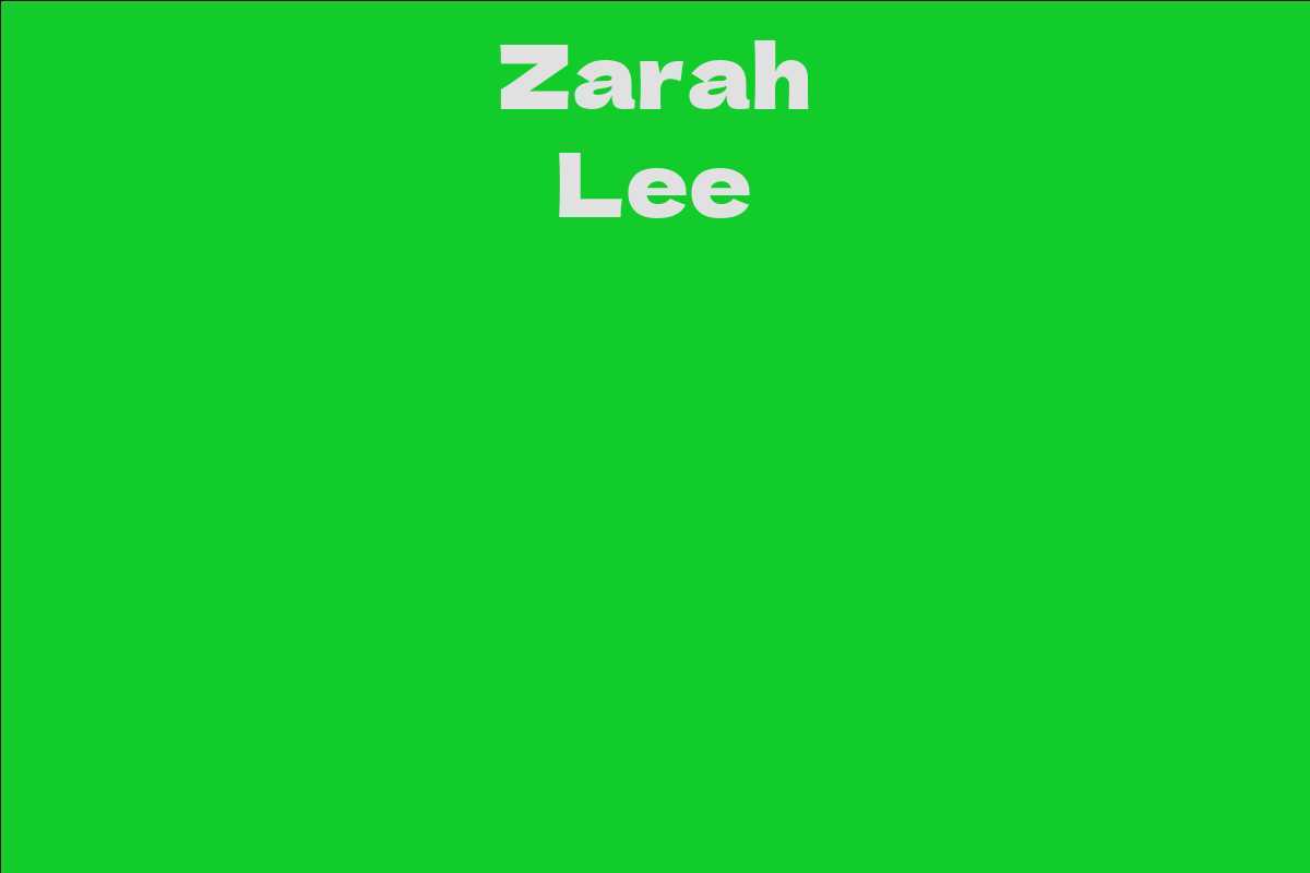 Zarah Lee