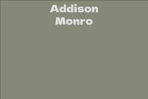 Addison Monro