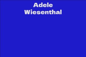 Adele Wiesenthal
