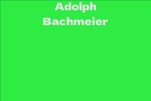 Adolph Bachmeier