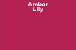Amber Lily