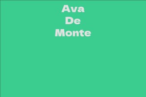 Ava De Monte