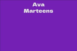 Ava Marteens