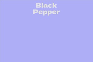 Black Pepper