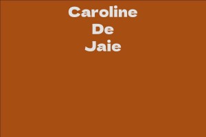 Caroline De Jaie